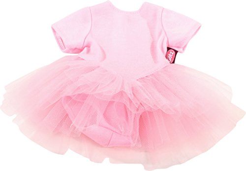 Götz 3402471 Baby Puppenbekleidung Ballettanzug Gr. S - Dress für die kleinsten Ballerinas - rosanes Balletkleidchen für Babypuppen von 30-33 cm von Götz