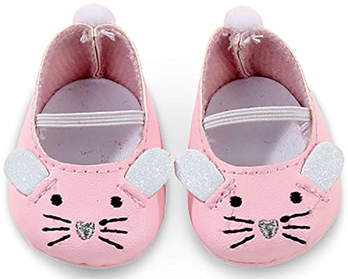 Götz 3402538 Mäuschen Puppenschuhe - Puppenkleidung & Puppenzubehör für Babypuppen Gr. M von 42-46 cm und Stehpuppen Gr. XL von 45-50 cm von Götz