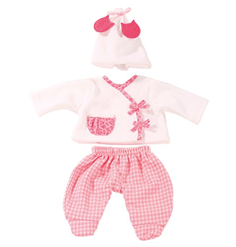Götz 3402588 Babykombi Leo & Karo Gr. S - 3-teilige Puppenkleidung für Babypuppen mit Einer Größe von 30-33 cm - bestehend aus Mütze, Jacke, Hose von Götz