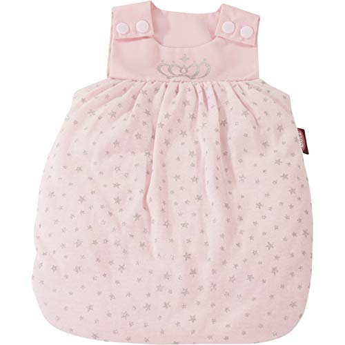 Götz 3402902 Schlafsack Royal Stars - Puppenschlafsack Gr. S - 1-teiliges Bekleidungs- und Zubehörset für Babypuppen von 30-33 cm von Götz