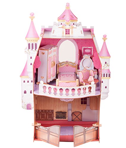 Götz 3402979 Schloss kleine Majestät für Deine Just-Like-Me Puppe - 6-teiliges Puppenmöbel-Set für Babypuppen und Stehpuppen von 27 bis 30 cm von Götz