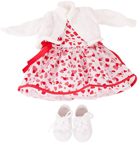 Götz 3403033 Kombination Herzlich - Puppenbekleidung Gr. XL - 4-teiliges Bekleidungs- und Zubehörset für Stehpuppen 45 - 50 cm Götz 3403033 Kombination Herzlich - Puppenbekleidung Gr. XL - 4-teiliges Bekleidungs- und Zubehörset für Stehpuppen 45 - 50 cm von Götz