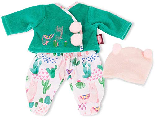 Götz 3403161 Babykombi Alpaka Love - Puppenbekleidung Gr. S - 3-teiliges Bekleidungs- und Zubehörset für Babypuppen von 30-33 cm von Götz