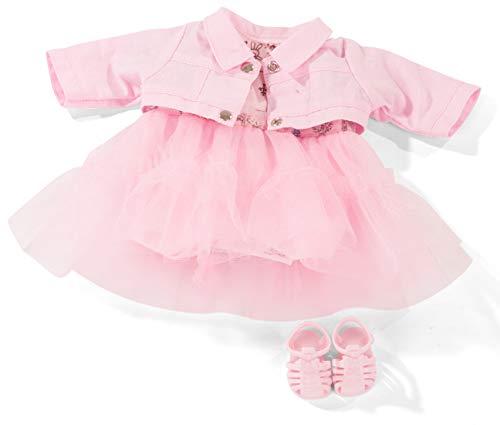 Götz 3403253 Babykombi Kleine Schönheit - Puppenbekleidung Gr. S - 4-teiliges Bekleidungs- und Zubehörset für Babypuppen von 30 - 33 cm von Götz