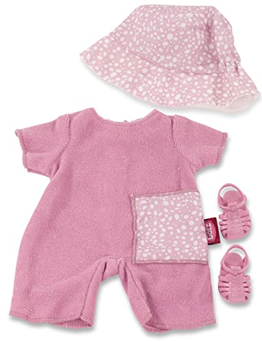 Götz 3403331 Babykombi Sommer - Puppenbekleidung Gr. S - 4-teiliges Bekleidungs- und Zubehörset für Babypuppen von 30-33 cm von Götz