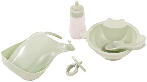 Götz 3403341 Babypuppen Yummie Set - 5-teilige Essensaustattung als Zubehör-Set für Puppen der Größen S (30-33 cm) und L (48 cm) von Götz