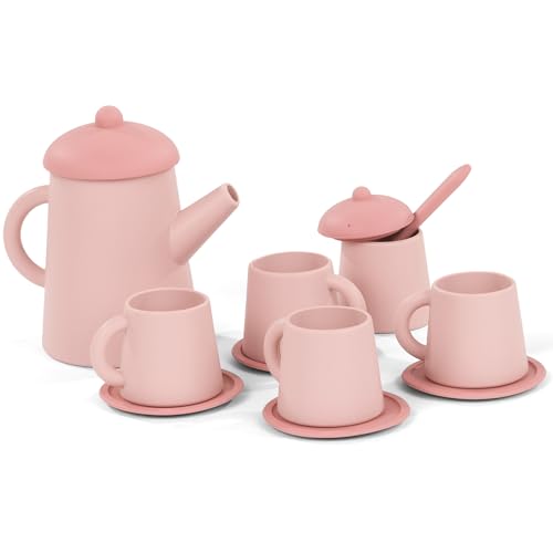 Götz 3403562 Tee-Set aus Silikon lebensmittelecht für Puppen & Kinder - Zubehör zum Spielen für die Tea-Time - 13-teilig Götz 3403562 Tee-Set aus Silikon lebensmittelecht für Puppen & Kinder - Zubehör zum Spielen für die Tea-Time - 13-teilig von Götz