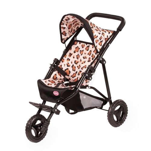 Götz 3403615 3-Rad Puppen-Buggy Tiger Puppenwagen - Puppenbuggy passend für alle Götz Puppen bis 50 cm - Schiebehöhe ca. 54 cm von Götz