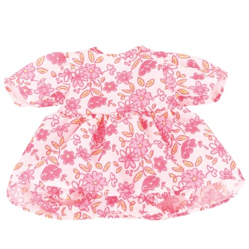 Götz 3403617 Kleid Pink Flowers - Puppenkleidung & Puppenzubehör für Babypuppen Gr. S von 30 - 33 cm von Götz