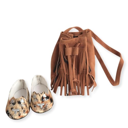 Götz 3403641 Puppen-Set Leo-Style - Puppenkleidung für Babypuppen Gr. M von 42-46 cm und Stehpuppen Gr. XL von 45-50 cm - 3-teiliges Set von Götz