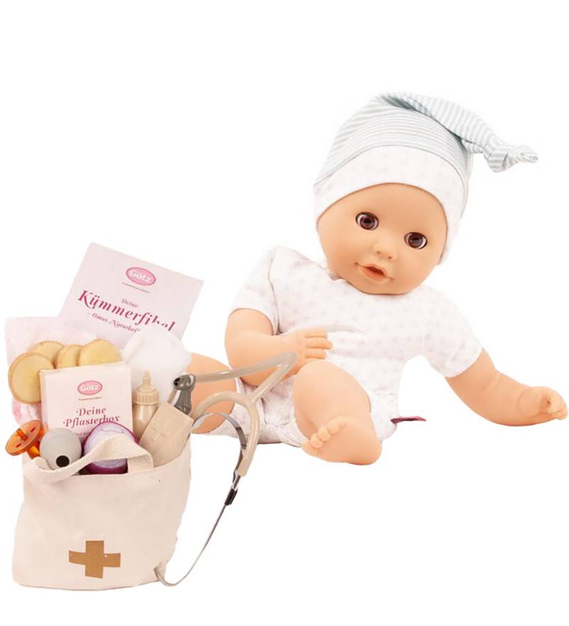 Götz Puppe m. Zubehör - Cosy Aquini - 33 cm - Sei ein Arzt - Götz - One Size - Puppen Götz Puppe m. Zubehör - Cosy Aquini - 33 cm - Sei ein Arzt - Götz - One Size - Puppen von Götz