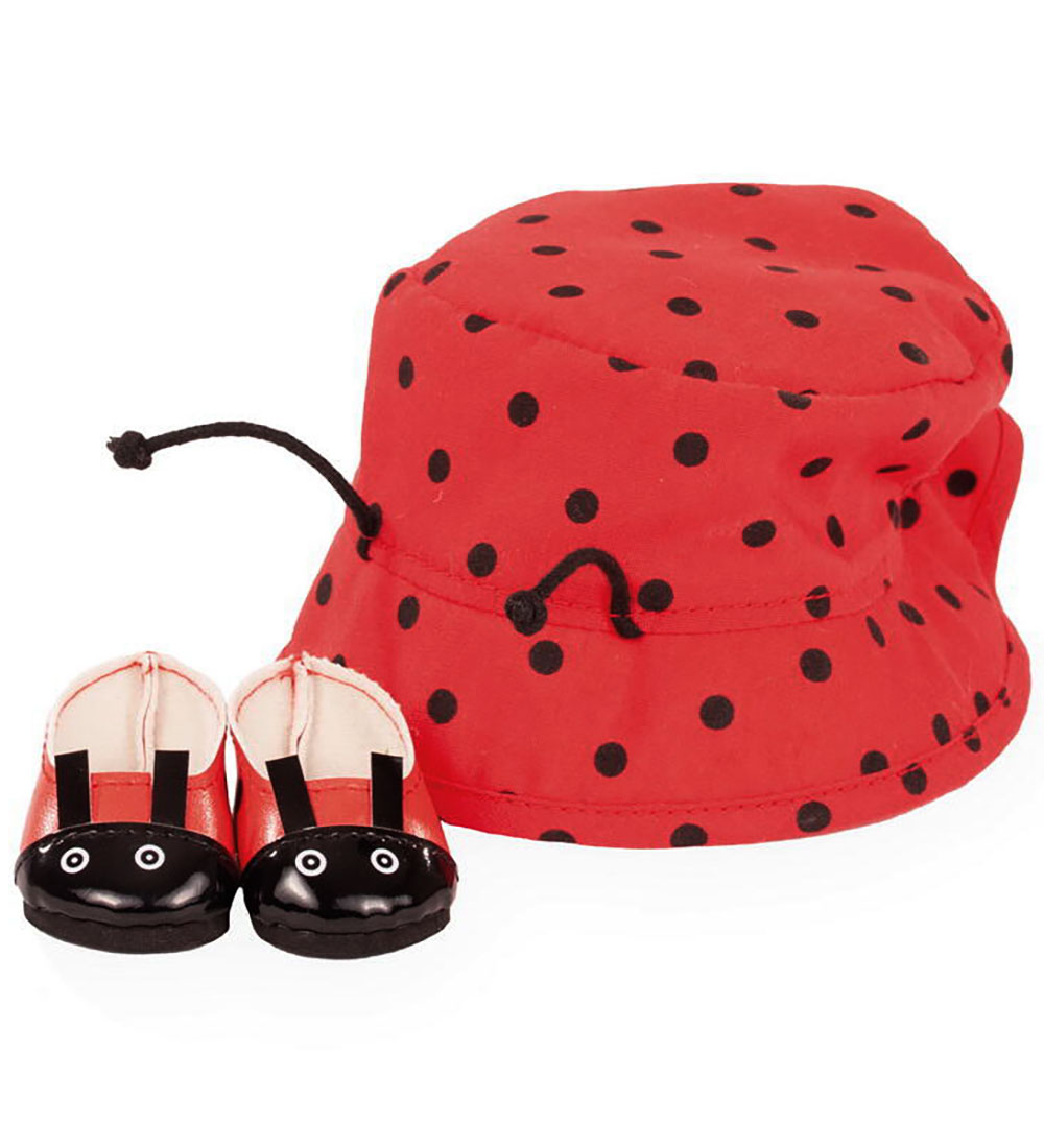 Götz Puppenkleidung - Schuhe/Sommerhut - 30-33cm - Marienkäfer - Götz - One Size - Puppenkleidung Götz Puppenkleidung - Schuhe/Sommerhut - 30-33cm - Marienkäfer - Götz - One Size - Puppenkleidung von Götz