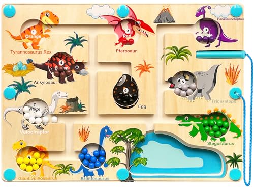 Gofady Montessori Spielzeug Magnetspiel Labyrinth ab 2 3 4 5 Jahre, Motorikspielzeug Kinderspielzeug Holzspielzeug, Magnet Spiel Weihnachten Geschenk für Mädchen Jungen Kinder Gofady Montessori Spielzeug Magnetspiel Labyrinth ab 2 3 4 5 Jahre, Motorikspielzeug Kinderspielzeug Holzspielzeug, Magnet Spiel Weihnachten Geschenk für Mädchen Jungen Kinder von Gofady