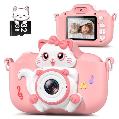 Gofunly Kinderkamera, Kinder Kamera mit 2,0 Zoll Bildschirm 1080P HD Videokamera mit 32GB-Karte Selfie Digitalkamera Fotoapparat für 3-12 Jahre Geburtstagsgeschenk Kinder Spielzeug Gofunly Kinderkamera, Kinder Kamera mit 2,0 Zoll Bildschirm 1080P HD Videokamera mit 32GB-Karte Selfie Digitalkamera Fotoapparat für 3-12 Jahre Geburtstagsgeschenk Kinder Spielzeug von Gofunly