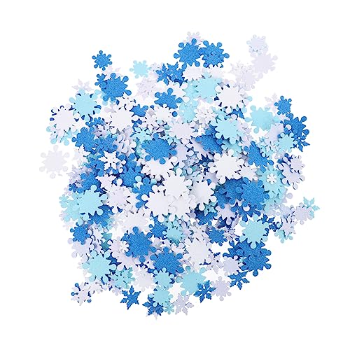 Gogogmee 1 Beutel Glitzer Schneeflockenaufkleber Selbstklebende Schneeflockenabziehbilder DIY Foam Sticker von Gogogmee