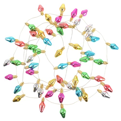 Gogogmee 1 Rolle Festival Lampenperlen Kunststoff Weihnachtsdekoration Goldschnur DIY Christbaum und Raumdekoration für Häuser und Leicht zu Verwenden Bruchsicher Vielseitig Einsetzbar Gogogmee 1 Rolle Festival Lampenperlen Kunststoff Weihnachtsdekoration Goldschnur DIY Christbaum und Raumdekoration für Häuser und Leicht zu Verwenden Bruchsicher Vielseitig Einsetzbar von Gogogmee