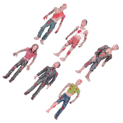 Gogogmee 1 Satz Beweglichen Zombie Figuren aus Kunststoff Mini Zombie Puppen für Halloween Deko und Horrordekoration für Themenpartys von Gogogmee