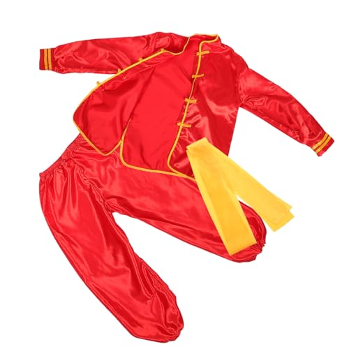 Gogogmee 1 Satz Chinesisches Martial Arts Kostüm Vielseitiger Kung Fu Trainingsanzug Bequemes Tai Chi Performance Outfit Traditionelle Kleidung für Rot Langarm Gogogmee 1 Satz Chinesisches Martial Arts Kostüm Vielseitiger Kung Fu Trainingsanzug Bequemes Tai Chi Performance Outfit Traditionelle Kleidung für Rot Langarm von Gogogmee