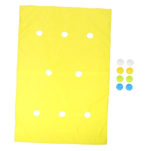 Gogogmee 1 Satz Höhlenplane-spielmatte Teambauspiele Teambuilding-Spiele Für Die Arbeit Lochplanenmattenspiel Hole-tarp-Spiel Lochplanenmatte Für Teambuilding Spielausrüstung Yellow Plastik von Gogogmee