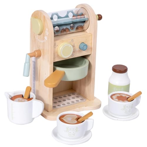 Gogogmee 1 Satz Holz Kaffeemaschine Spielset für Interaktives Küchenspielzeug mit Realistischem Design für Rollenspiele und Kreative Lernaktivitäten Gogogmee 1 Satz Holz Kaffeemaschine Spielset für Interaktives Küchenspielzeug mit Realistischem Design für Rollenspiele und Kreative Lernaktivitäten von Gogogmee