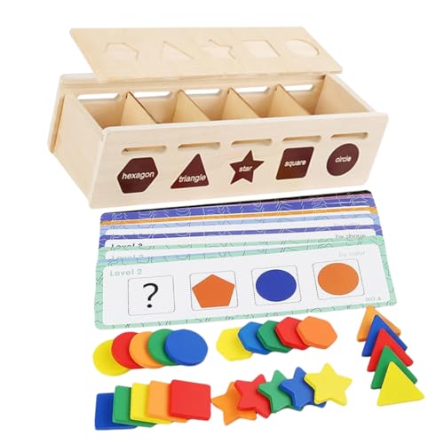 Gogogmee 1 Satz Holz Sensory Lernspielzeug für Kleinkinder zur Farbsortierung und Formenmatching Verbessert Motorik Hand Augen Koordination und Logisches Gogogmee 1 Satz Holz Sensory Lernspielzeug für Kleinkinder zur Farbsortierung und Formenmatching Verbessert Motorik Hand Augen Koordination und Logisches von Gogogmee