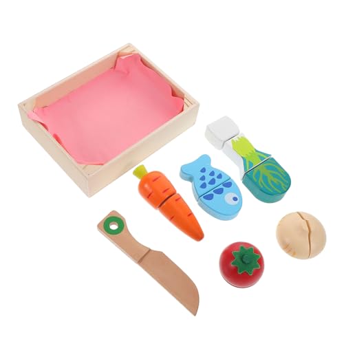 Gogogmee 1 Satz Holzspielzeug Schneideset für Obst und Gemüse für Rollenspiele der Küche Pädagogisches für Jungen und Mädchen für Kreatives Gogogmee 1 Satz Holzspielzeug Schneideset für Obst und Gemüse für Rollenspiele der Küche Pädagogisches für Jungen und Mädchen für Kreatives von Gogogmee