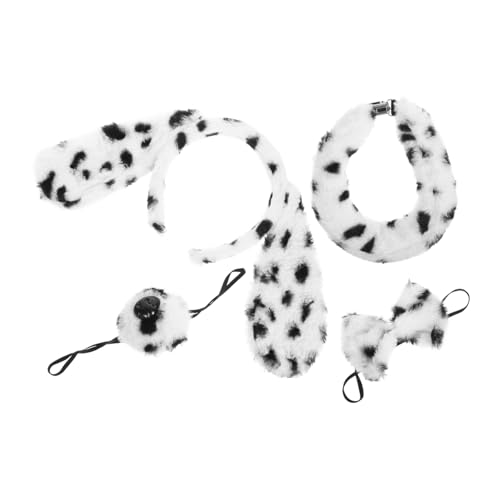 Gogogmee 1 Satz Hundebekleidung Dalmatiner-Kopfschmuck Tier-Cosplay-Kostüm Haarband Halloweenkostüm Kostüm für Outfit Hunde-Cosplay- Party dekoratives Stirnband niedlich Suite von Gogogmee