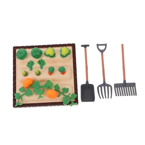 Gogogmee 1 Satz Miniatur Farm Werkzeug Set Teiliges Set mit Gemüsefeld Szenenmodell für Miniatur Garten Deko Fotorequisiten und Puppenhaus Zubehör Gogogmee 1 Satz Miniatur Farm Werkzeug Set Teiliges Set mit Gemüsefeld Szenenmodell für Miniatur Garten Deko Fotorequisiten und Puppenhaus Zubehör von Gogogmee