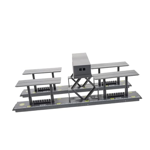 Gogogmee 1 Satz Modellbahnplattform-fußgängerbrücke Kinderspielzeug DIY-montagezubehör Miniatur-Diorama-Landschaft Lebensechte Zugsets Ornament Für Sandtischtransport von Gogogmee