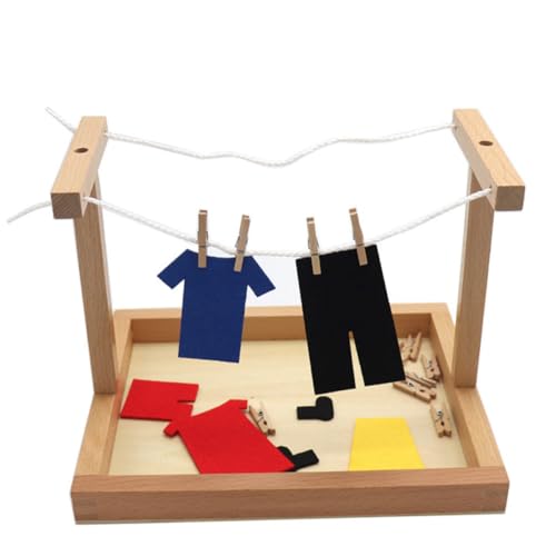 Gogogmee 1 Satz Montessori für Buntes Holzspielzeug zum Aufhängen von Kleidung Lernspielzeug für Kreative Fähigkeiten für Geburtstagsgeschenke und Feste Gogogmee 1 Satz Montessori für Buntes Holzspielzeug zum Aufhängen von Kleidung Lernspielzeug für Kreative Fähigkeiten für Geburtstagsgeschenke und Feste von Gogogmee
