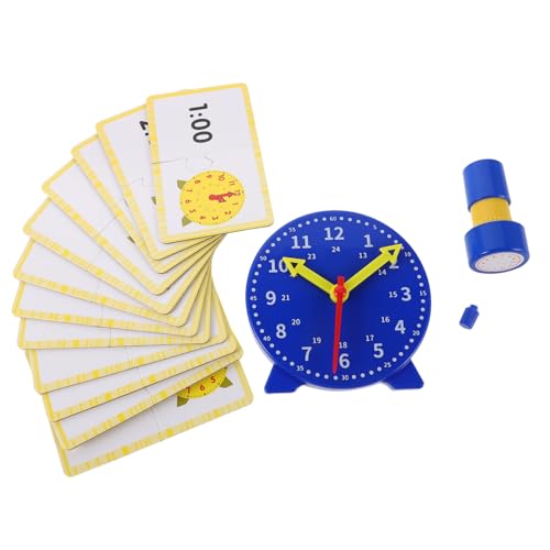 Gogogmee 1 Satz Pädagogisches Zeitmodell mit Stempel und Zeitkarten Unterstützung für Uhrzeit Lernen für Grundschule und Montessori Spielzeugtiefblau Gogogmee 1 Satz Pädagogisches Zeitmodell mit Stempel und Zeitkarten Unterstützung für Uhrzeit Lernen für Grundschule und Montessori Spielzeugtiefblau von Gogogmee