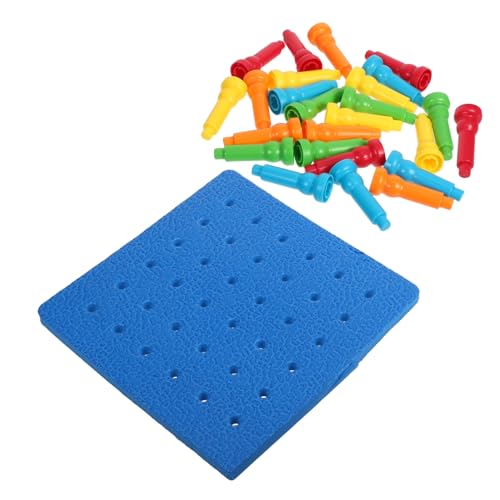 Gogogmee 1 Satz Teiliges Steckpuzzle mit Pilz Nägeln und Zählfähigkeiten für Feinmotorik und Familieninteraktion von Gogogmee