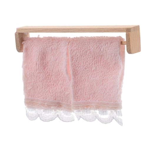 Gogogmee 1 Set Miniatur-Badezimmer-handtuchhalter, Modell, Mini-handtuchregal Für Puppenhaus-badezimmerdekor, Mini-Regal, Spielhaus-zubehör Gogogmee 1 Set Miniatur-Badezimmer-handtuchhalter, Modell, Mini-handtuchregal Für Puppenhaus-badezimmerdekor, Mini-Regal, Spielhaus-zubehör von Gogogmee