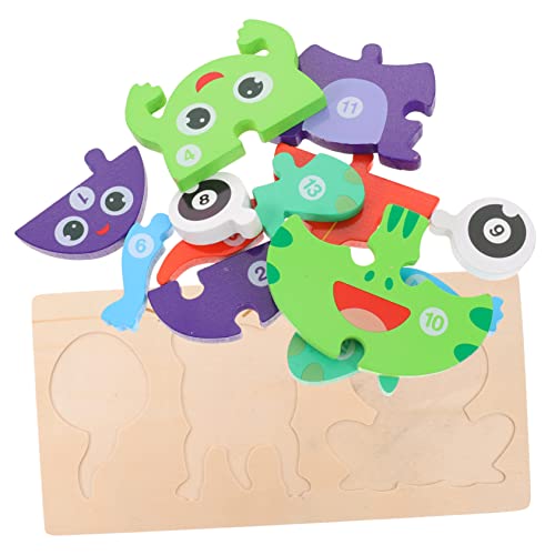 Gogogmee 1 Set Puzzle Holzpuzzle Spielzeug Lernspielzeug Lernspielzeug Kinder Spielen Holzpuzzle Spielzeug Lernspielzeug Kinderpuzzle Spielzeug Früherziehung Puzzle Kognitives Spielzeug von Gogogmee