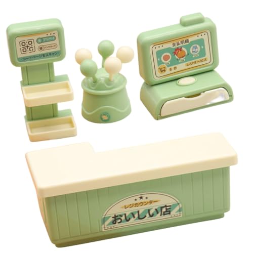 Gogogmee 1 Satz Kassenmodell Spielspielzeug aufbewahren Kasse aus Kunststoff Kinderspielzeug Modelle Spielzeuge Registrierkasse für Kleinkinder Simulationsrechner Spielzeug Mini Ornamente von Gogogmee