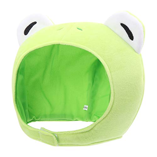 Gogogmee 1 Stück Kawaii Cartoon Frosch Kopf Hut Cosplay Kopfbedeckung für Partys Fotografie und Auftritte Leicht Bequem Hochwertigem Gefertigt Grün von Gogogmee