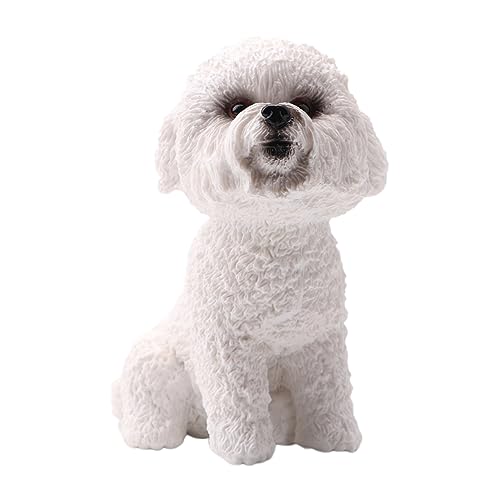 Gogogmee Mini Pudel Figur Realistisches Solid Pet Hund Modell Dekoration Pudel Ornament Für Und Erwachsene Perfekte Tischdekoration Und Geschenkidee von Gogogmee