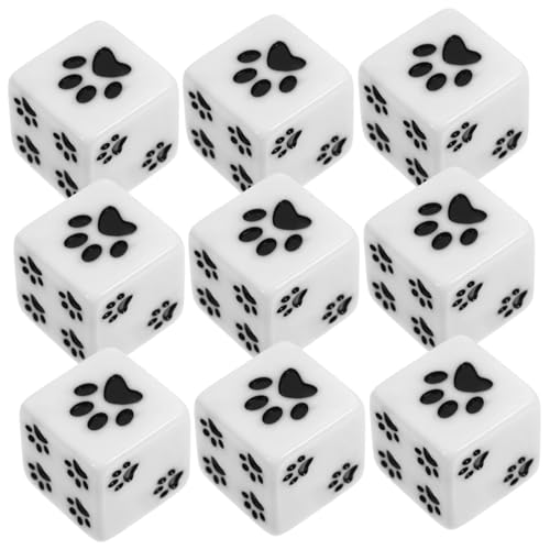 Gogogmee 10 Stück Cartoon Würfel mit Pfotenmuster Harz Spielwürfel für Brettspiele Lehrprojekte und Partys Robust und Bruchsicher für Erwachsene Gogogmee 10 Stück Cartoon Würfel mit Pfotenmuster Harz Spielwürfel für Brettspiele Lehrprojekte und Partys Robust und Bruchsicher für Erwachsene von Gogogmee