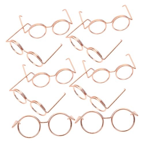 Gogogmee 10 Stück Mini Puppenbrillen aus Metall Runde Rahmenlose Miniatur Sonnenbrillen für Puppenzubehör Modische Kleine Eyewear für Puppenkostüme Geschenkidee Gogogmee 10 Stück Mini Puppenbrillen aus Metall Runde Rahmenlose Miniatur Sonnenbrillen für Puppenzubehör Modische Kleine Eyewear für Puppenkostüme Geschenkidee von Gogogmee