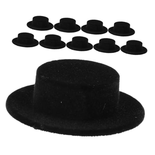 Gogogmee 10 Stück Miniatur Hüte für Puppen Flockenstoff Schwarz für DIY Dekoration von Schneemann und Anderen Puppen für Bastelprojekte und Festliche Anlässe Gogogmee 10 Stück Miniatur Hüte für Puppen Flockenstoff Schwarz für DIY Dekoration von Schneemann und Anderen Puppen für Bastelprojekte und Festliche Anlässe von Gogogmee