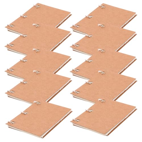 Gogogmee 10 Stück Miniatur Notizbücher für Puppenhaus Stabiles Papier Lebendige Farben Kreative Rollenspiele Kleine Handliche Mini-notizhefte als Detailreiche Puppenhaus-deko von Gogogmee