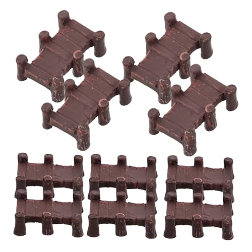 Gogogmee 10 Stück Miniaturisierte Resinbrücke Teiliges für DIY Mikrolandschaften Dekoration für Garten und Puppenhaus Langlebig und Kreativ Einsetzbar von Gogogmee