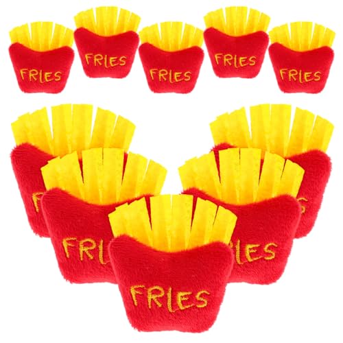 Gogogmee 10 Stück Pommes-Frites-plüschtier, Weiches Und Lustiges Essenskissen Für Kinder, DIY-zubehör Für Schuhe, Hüte Und Rucksäcke, Für Kinder Und Essensliebhaber Gogogmee 10 Stück Pommes-Frites-plüschtier, Weiches Und Lustiges Essenskissen Für Kinder, DIY-zubehör Für Schuhe, Hüte Und Rucksäcke, Für Kinder Und Essensliebhaber von Gogogmee