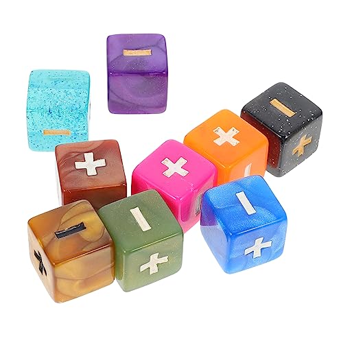 Gogogmee Mathematik Würfel 10 Stück Lernspielzeug für Kinder Mathe Rechnen Würfel mit Additions und Subtraktionszeichen Pädagogisches Spielzeug für Matheunterricht Kreatives Mathe Lernspiel von Gogogmee
