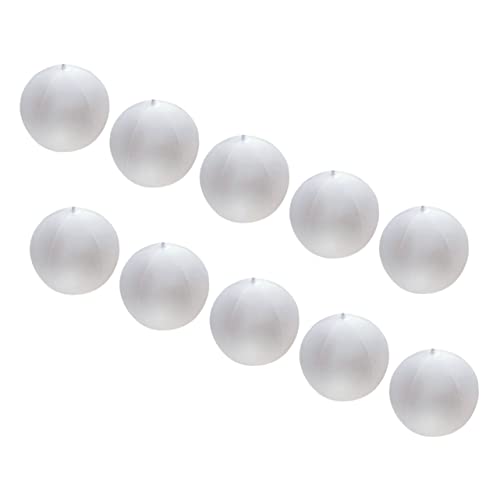 Gogogmee 10 Stück Teiliges Aufblasbares Strandball aus Kratzfestem Halbtransparentem Leichte Bälle für Outdoor Spiele Vielseitig Verwendbar für Partydekoration und Freizeitaktivitäten von Gogogmee