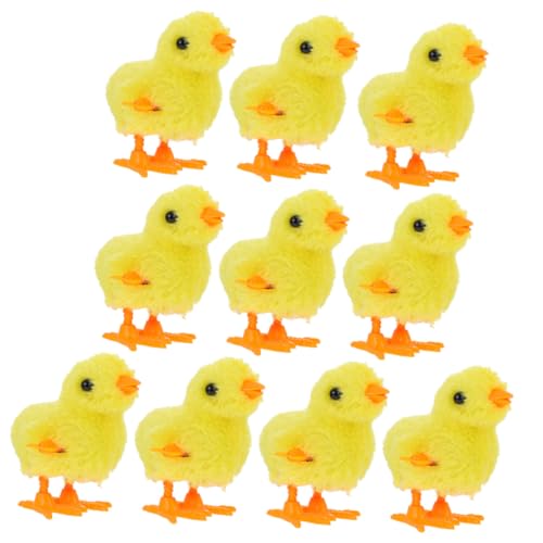 Gogogmee 10 Stück Teiliges Aufziehspielzeug Küken Niedliche Hühner für Kreative Mechanische Figuren mit Plüschoberfläche Lustige Dekoration und Geschenkideen Gogogmee 10 Stück Teiliges Aufziehspielzeug Küken Niedliche Hühner für Kreative Mechanische Figuren mit Plüschoberfläche Lustige Dekoration und Geschenkideen von Gogogmee