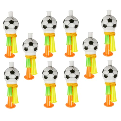 Gogogmee 10 Stück Teiliges Fußball Fanfarenhorn Laute Cheerleading Trompeten für Sportevents Anfeuerungsrequisiten für Fußballspiele Langlebige und Auffällige Spielzeuge Gogogmee 10 Stück Teiliges Fußball Fanfarenhorn Laute Cheerleading Trompeten für Sportevents Anfeuerungsrequisiten für Fußballspiele Langlebige und Auffällige Spielzeuge von Gogogmee
