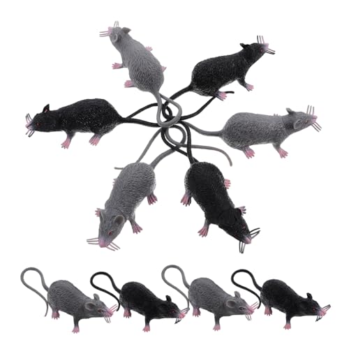 Gogogmee 10 Stück Teiliges Halloween Ratten Realistische Deko Kleine Streiche Mäuse Schwarz Wiederverwendbar für Gruselpartys und Haunted House Dekoration Gogogmee 10 Stück Teiliges Halloween Ratten Realistische Deko Kleine Streiche Mäuse Schwarz Wiederverwendbar für Gruselpartys und Haunted House Dekoration von Gogogmee