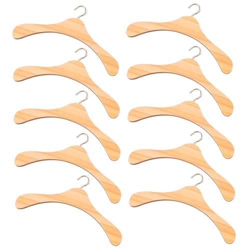 Gogogmee 10 Stück Teiliges Holz Kleiderbügel für Puppenkleider Praktische Puppen Accessoires aus Naturbelassenem Holz für Puppenschrank und Ordnung im Puppenzimmer Gogogmee 10 Stück Teiliges Holz Kleiderbügel für Puppenkleider Praktische Puppen Accessoires aus Naturbelassenem Holz für Puppenschrank und Ordnung im Puppenzimmer von Gogogmee