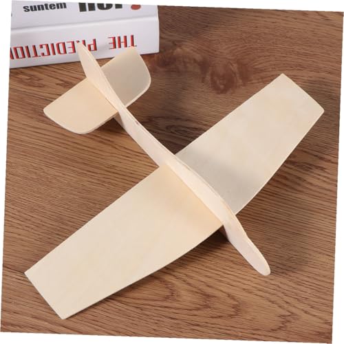 Gogogmee 10 Stück Teiliges Holzflugzeug Modellbauset zum Zusammenbauen Blanko DIY Flugzeug für Glatte Oberfläche Sicher für Kreativspaß Malen und Pädagogische Aktivitäten von Gogogmee